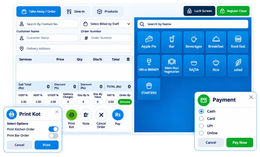 Handle Restaurant Business like a pro with advanced POS system